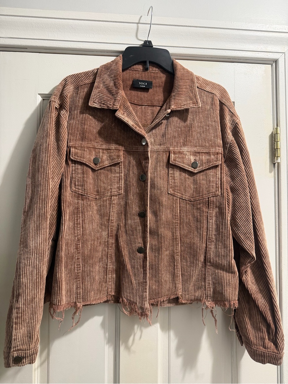 VICI Women's Corduroy Cropped Jacket